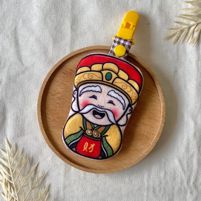 原创 平安符袋/卡套/神明-土地公/福德正神 - 平安符/符袋 - 其他材质 黄色