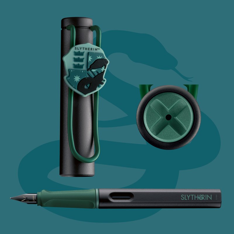 【不可刻字】LAMY 钢笔 限量/SAFARI-Harry Potter史莱哲林 绿色 - 钢笔 - 塑料 黑色