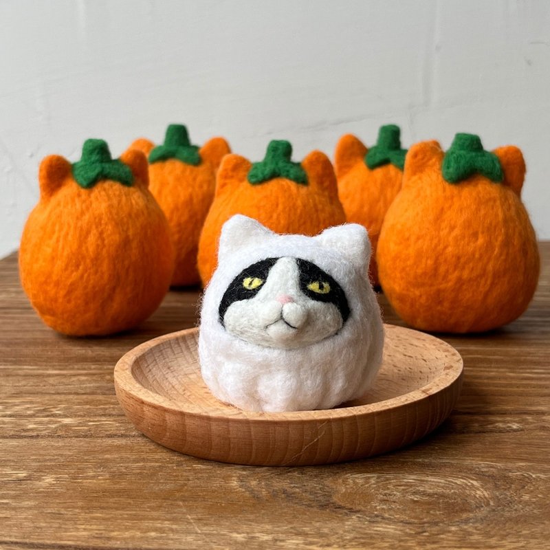 【现货】小精灵跩脸猫咪/猫咪胡须收集器/猫咪脸订制 - 摆饰 - 羊毛 白色