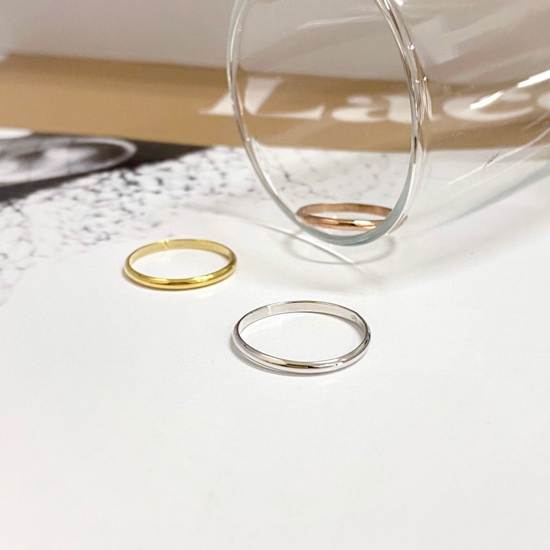 925纯银 | 1mm简约线条_戒指 - 戒指 - 贵金属