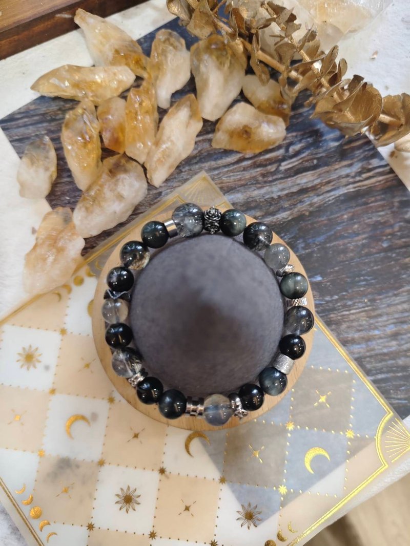 定制化水晶矿石手链  夜行之力  专注与觉醒水晶手链 - 手链/手环 - 水晶