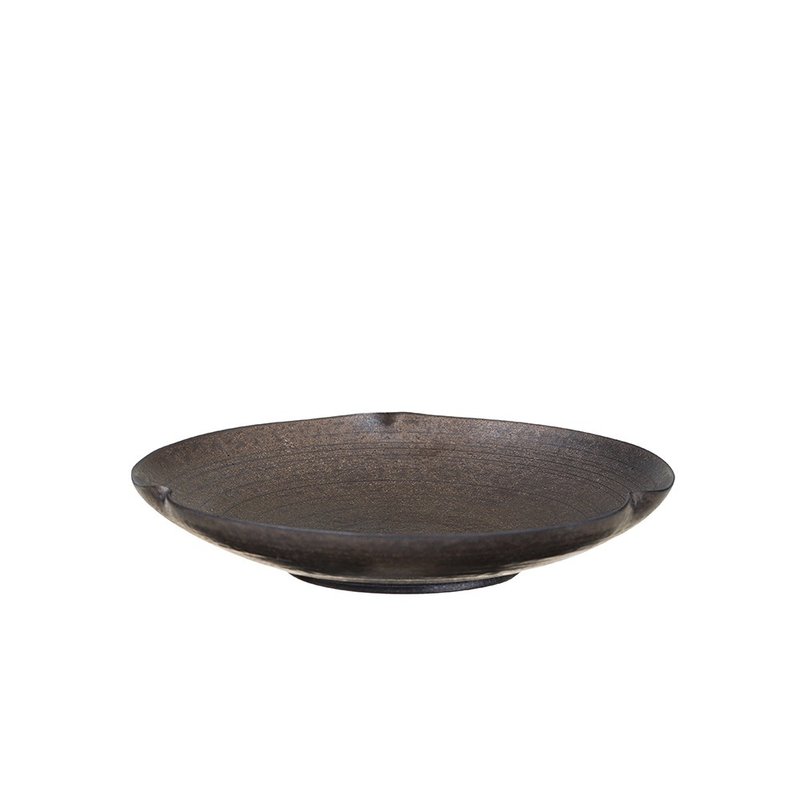 黑铁釉荷形壶座 - 摆饰 - 陶 黑色