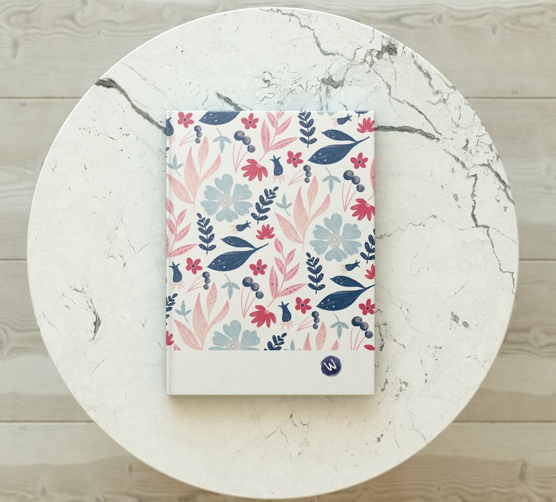 洛可可草莓 WELKIN手创 手工书/笔记本/手帐/日记本-香草粉蓝 - 笔记本/手帐 - 纸 透明