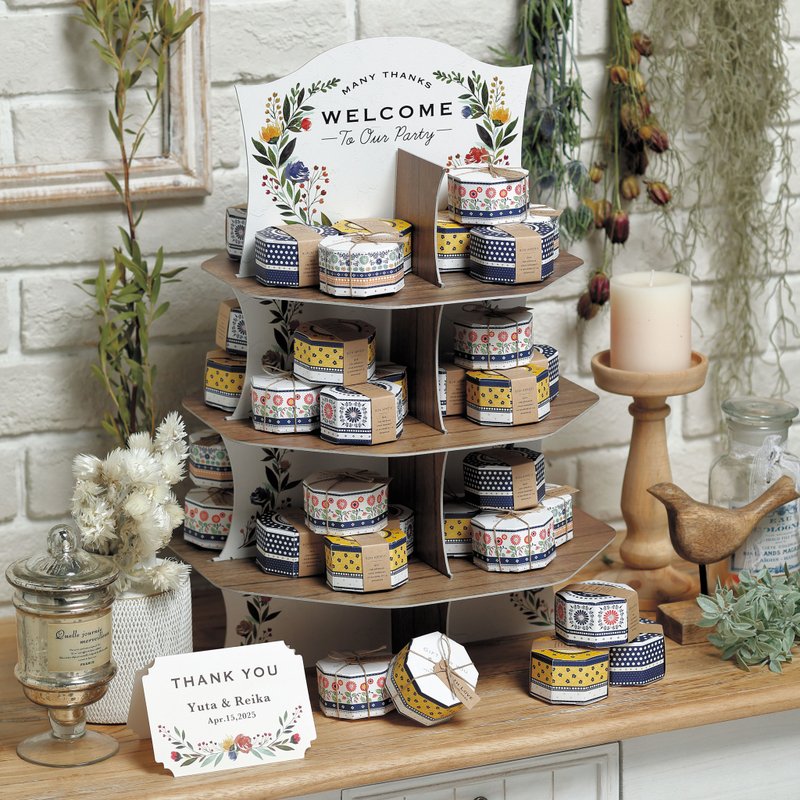 2025婚礼推荐波兰图纹派对喜糖盒POLISH PARTY / 最低起订量为五 - 零食/点心 - 纸 卡其色