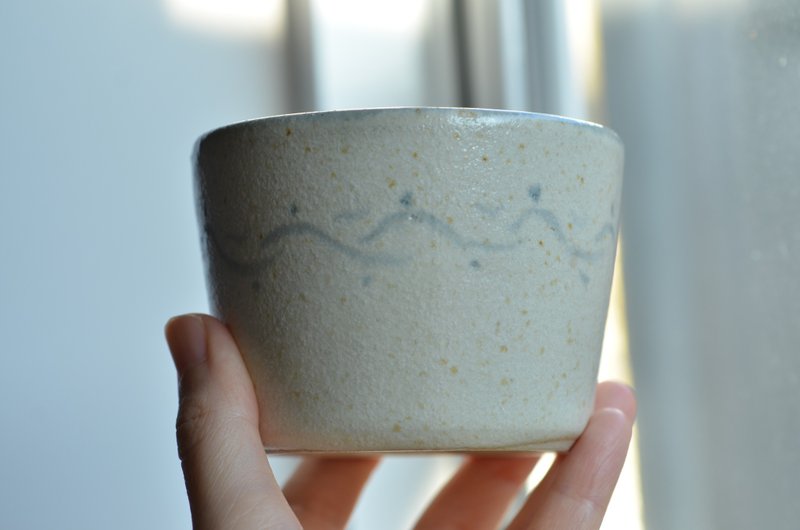 陶杯 | 水墨 | 海浪 - 咖啡杯/马克杯 - 陶 卡其色