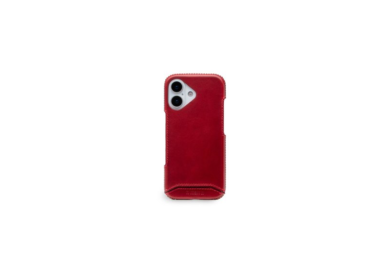 iPhone 17 经典系列-磁吸手机皮套-辣椒红 - 手机壳/手机套 - 真皮 红色