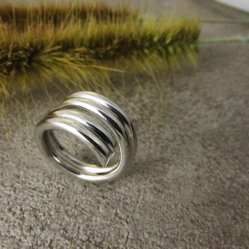 rail a ring_双轨a戒指 | 925银 对戒 求婚戒 订婚戒 结婚戒 - 对戒 - 银 银色