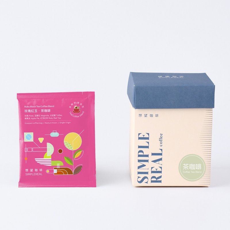 茶咖啡浸泡包组合 佛手乌龙+玫瑰红玉 5入/10入 - 咖啡 - 新鲜食材 绿色