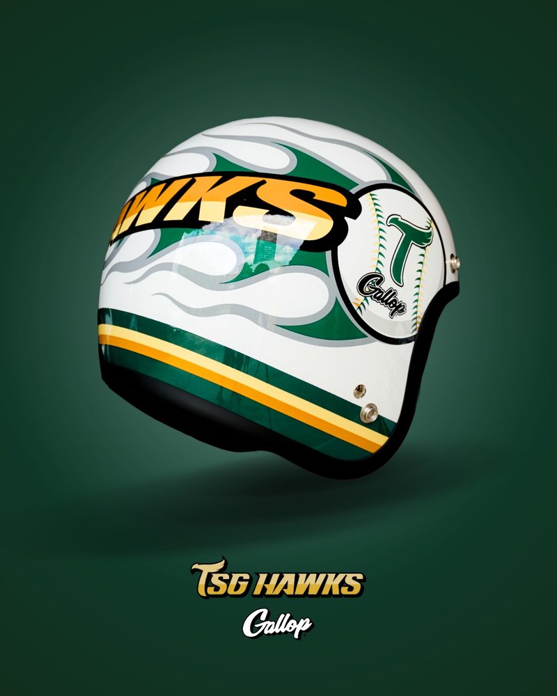 GALLOP X 台钢雄鹰TSG HAWKS 联名安全帽 3/4半罩安全帽 白色 - 安全帽 - 其他材质 白色