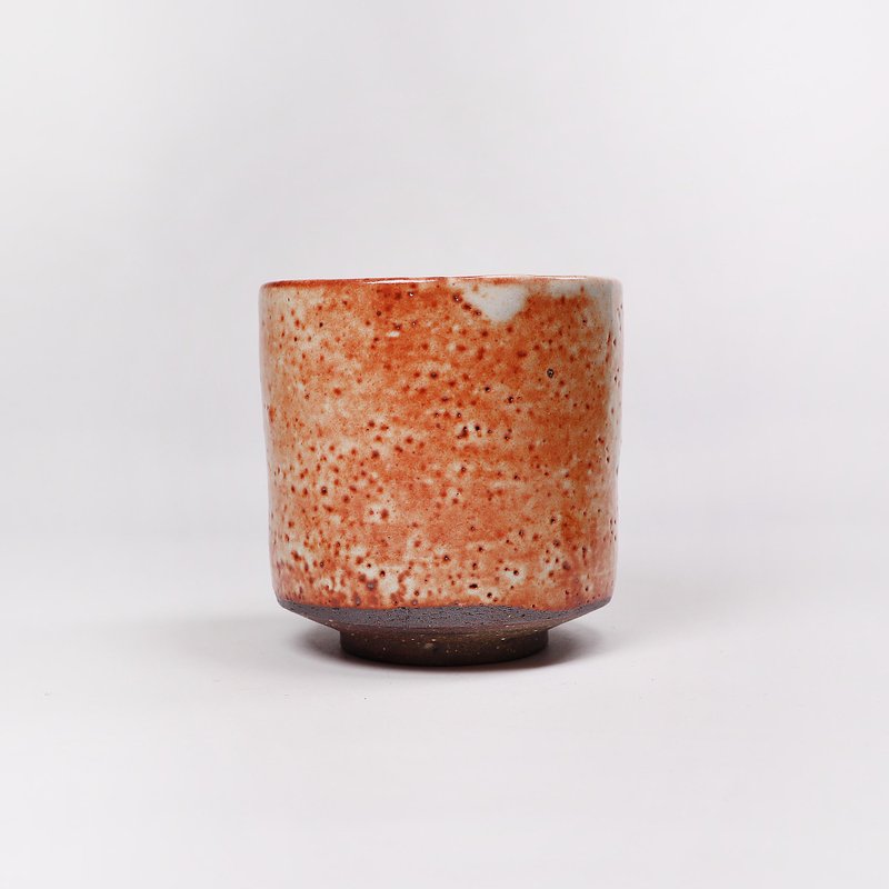 明芽窑 l 柴烧志野茶杯汤吞 H2 - 茶具/茶杯 - 陶 橘色