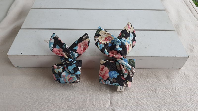 古典玫瑰(深灰)  母女款 铝线发带【GH201205】 - 发饰 - 棉.麻 多色