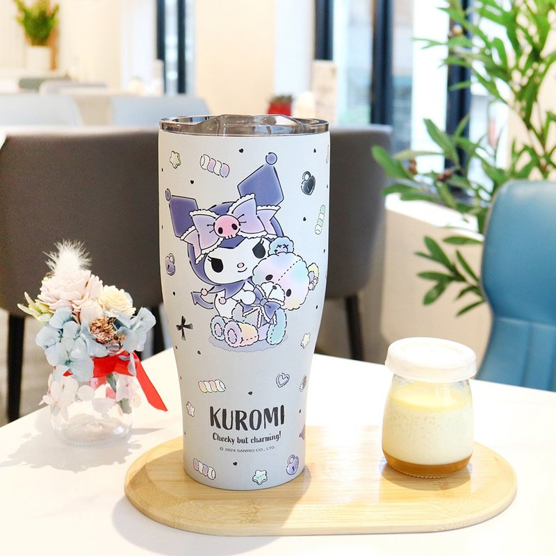 【Sanrio 三丽鸥】不锈钢真空酷乐杯 冰霸杯900ml-酷洛米 - 保温瓶/保温杯 - 不锈钢 紫色
