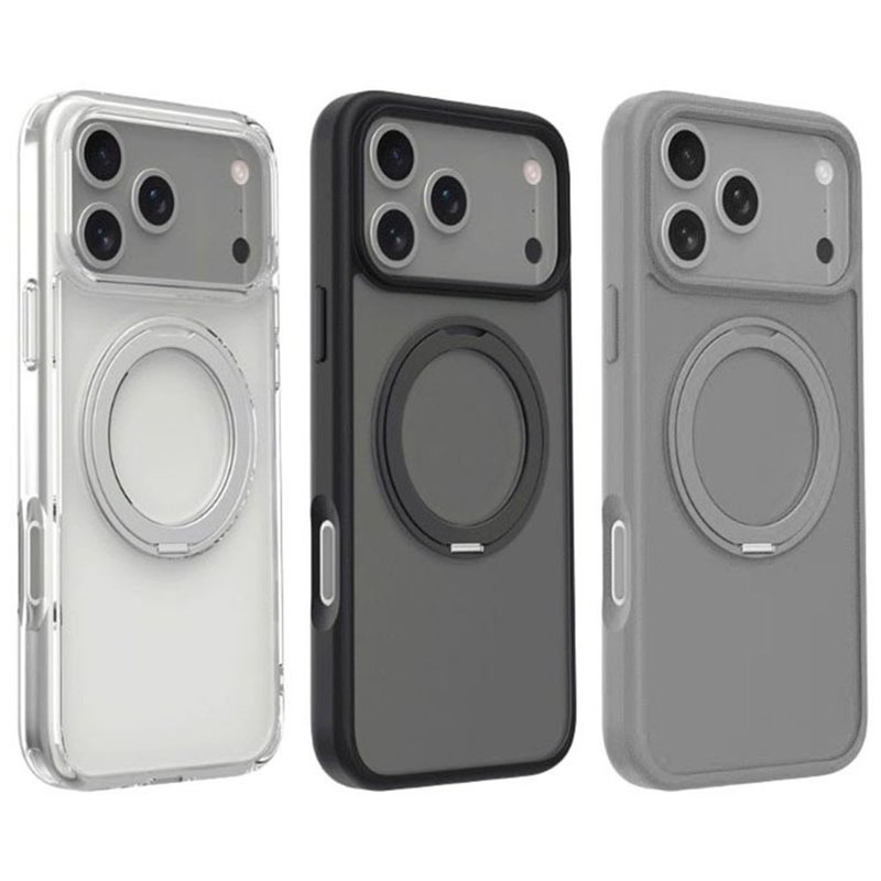iPhone 17ProMax 保护套 苹果6.9寸手机壳+金属支架 MagSafe兼容 - 手机壳/手机套 - 其他材质