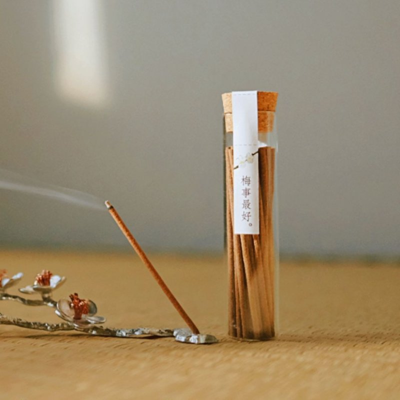 梅花风骨香是时代焦虑的解答│梅事最好-古法合香线香补充瓶35入 - 香薰/精油/线香 - 植物.花