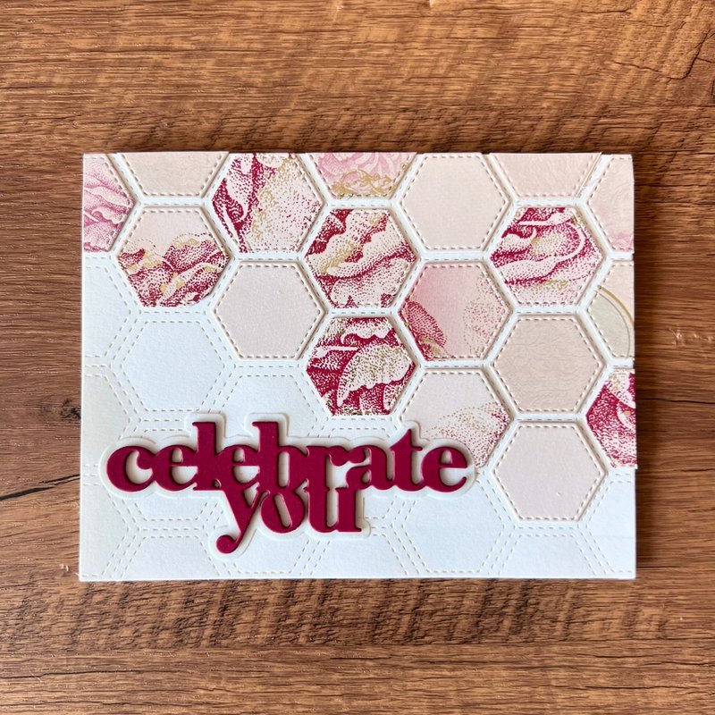 celebrate you【惜物再生篇】 瓷砖拼贴 红 庆祝 派对 结婚生日卡 - 卡片/明信片 - 纸 红色