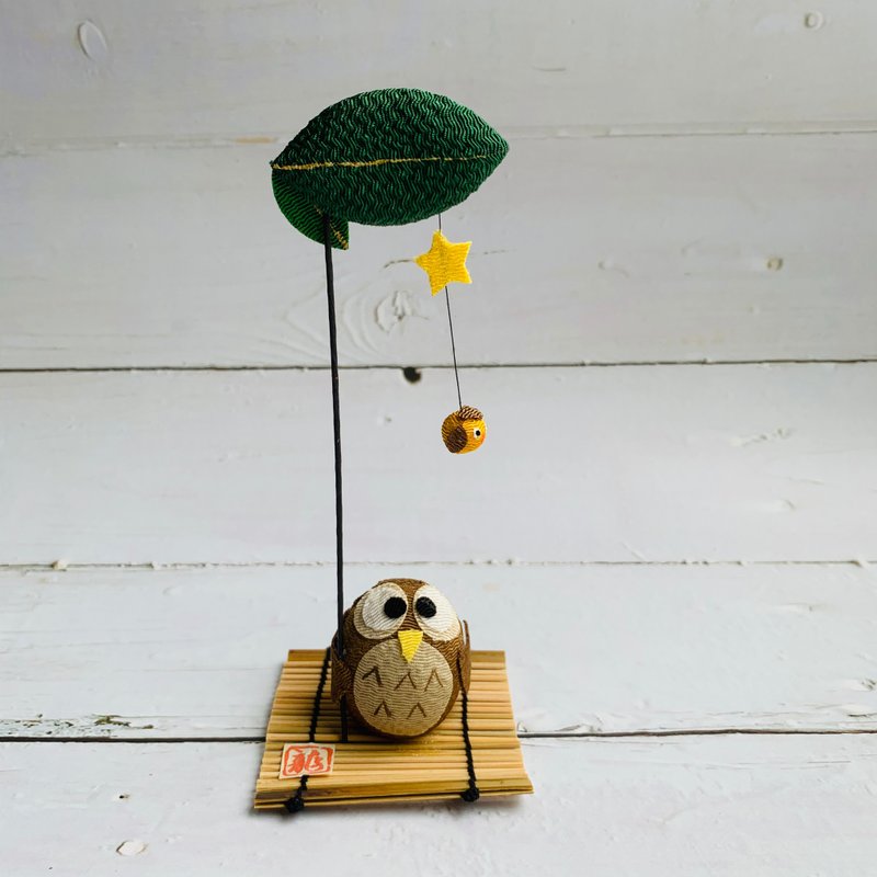 幸福之猫头鹰-缘起饰品-福气-长寿-智慧-日本吉祥物 - 摆饰 - 其他人造纤维