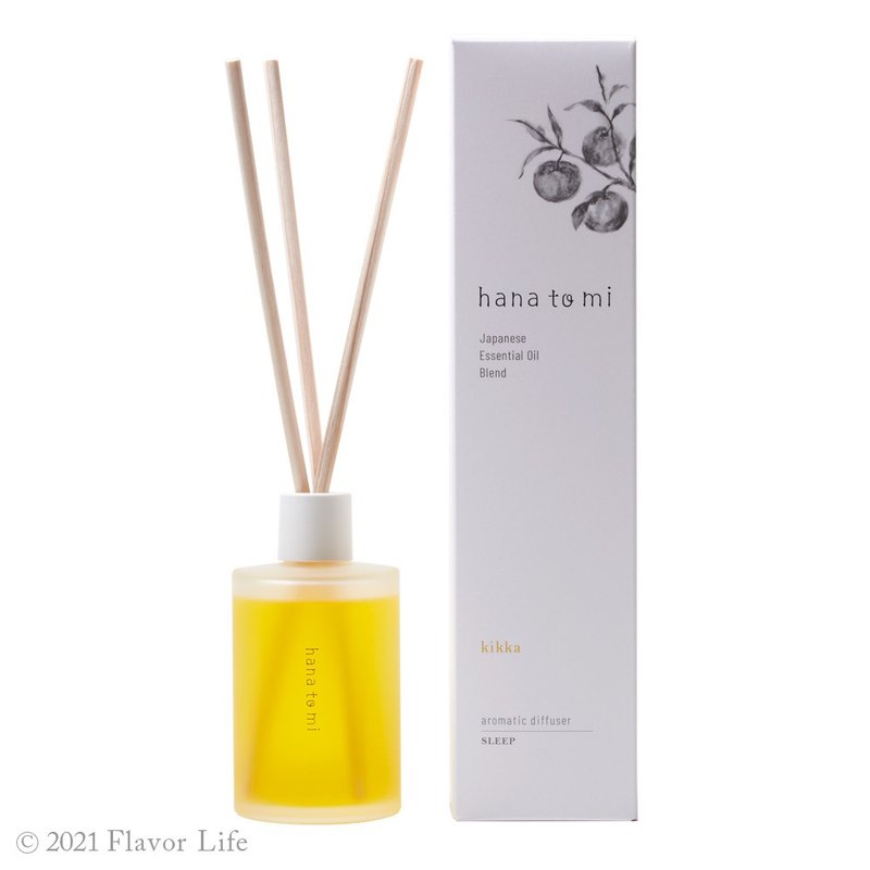 kikka 安稳睡眠 | 天然精油扩香 - 日本hanatomi 居家/店面高质感 - 香薰/精油/线香 - 精油 白色
