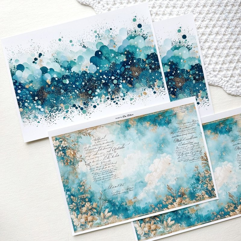 Z391 - 多种背景 - 贴纸 - 纸