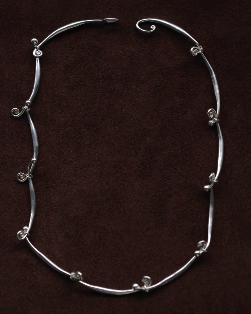 Vortex Trace Necklace | 涡痕项链 - 项链 - 纯银 银色