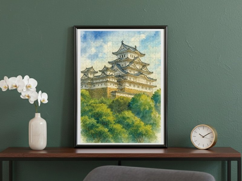 日本制手工拼图・姬路城・日本风景・送礼、摆设 - 墙贴/壁贴 - 纸