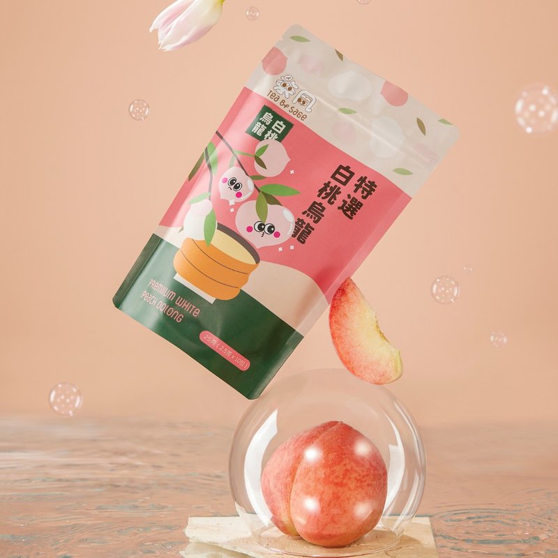 【Sage Tea 原叶茶包 - 有绳】 【随机新旧包装】 白桃乌龙 10个 - 茶 - 新鲜食材 白色