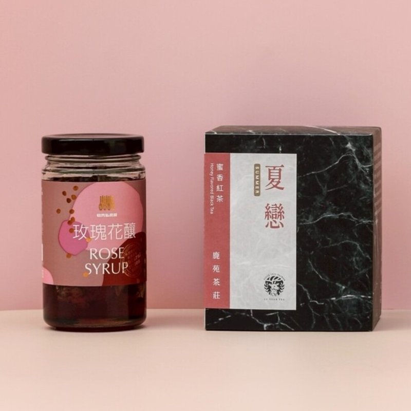 岛屿双重奏_蜜香红茶 × 玫瑰花酱_玫瑰红茶的甜蜜协奏 - 果酱/抹酱 - 其他材质 粉红色