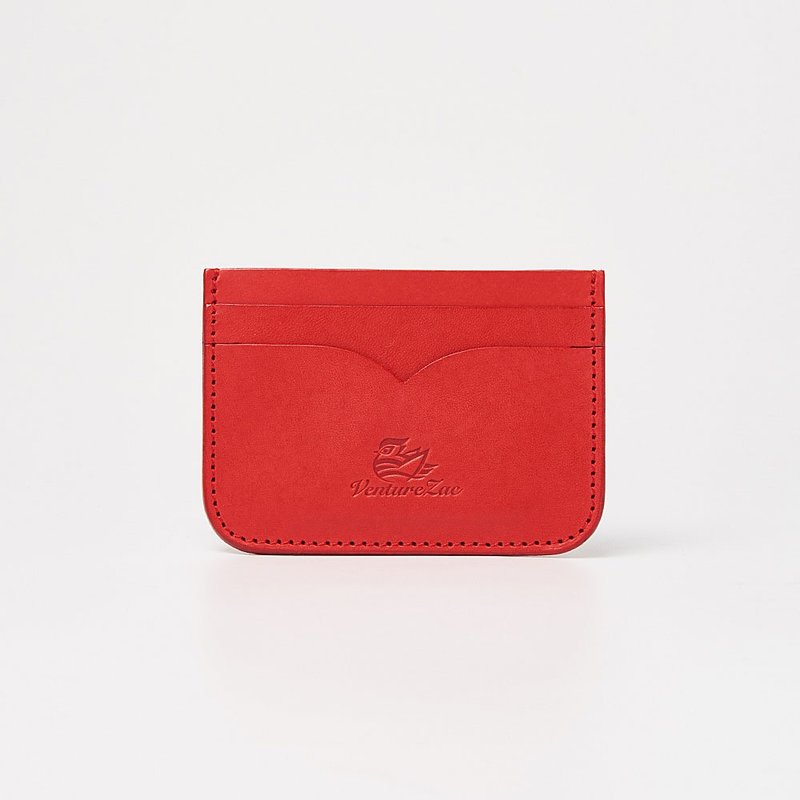票卡夹 Card Holder / 红色 Red / 免费刻字 - 证件套/卡套 - 真皮 红色