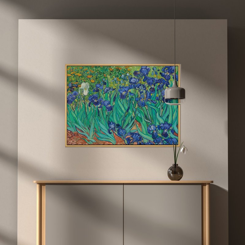 梵谷_鸢尾花II -  梵谷系列挂画/大师名作系列/风景挂画 - 海报/装饰画/版画 - 其他材质 蓝色
