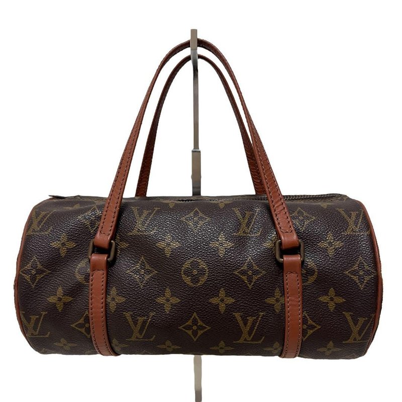 正品 Louis Vuitton 路易威登 Papillon 26 旧款 手提包 Monogram PVC 皮革 M51366 古董 二手 - 手提包/手提袋 - 其他材质 咖啡色