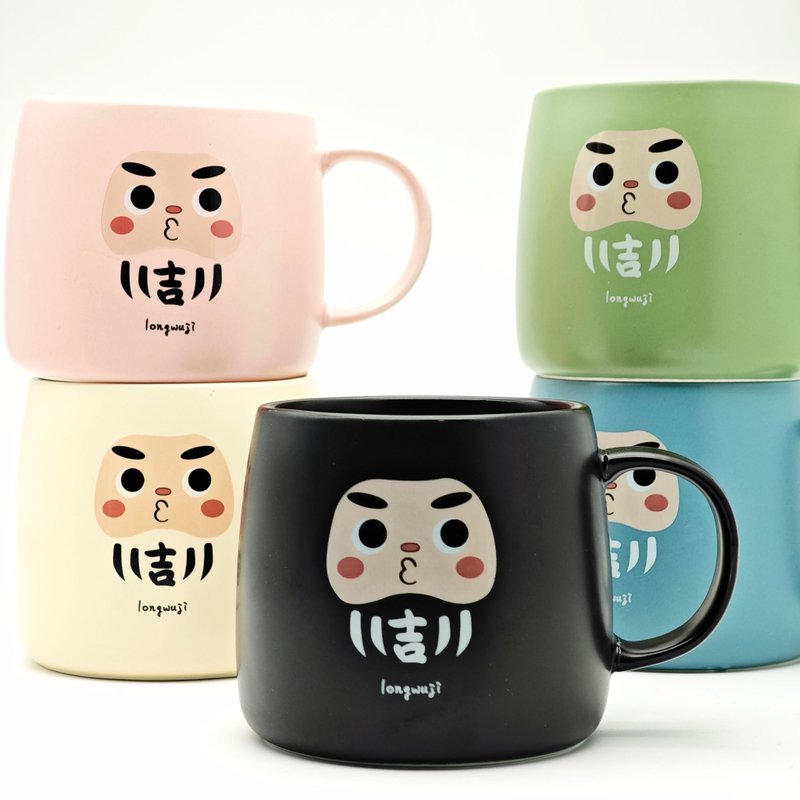 【达冈隆探吉】福神 磨砂消光陶瓷马克杯 马克杯 - 咖啡杯/马克杯 - 陶