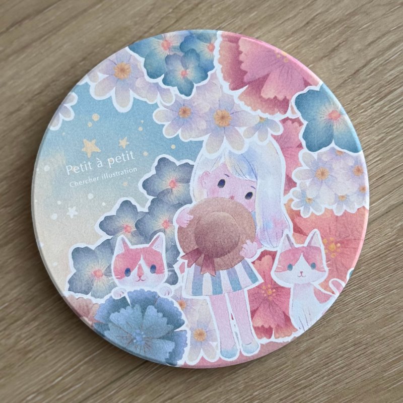 【现+预】花园里的捉迷藏陶瓷吸水杯垫-Petit à petit系列 - 杯垫 - 陶 多色