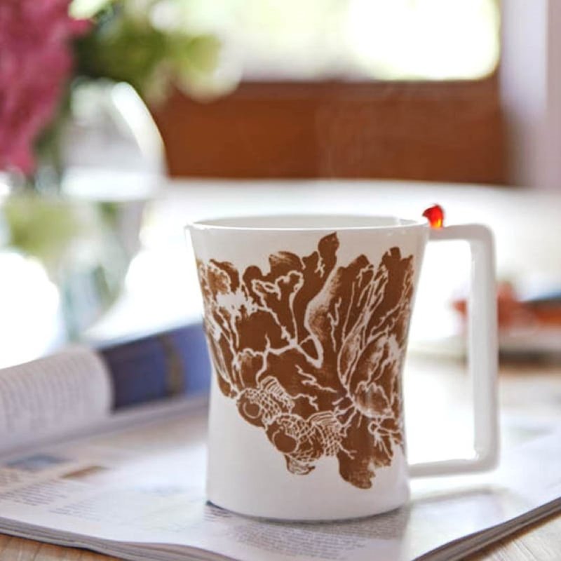 琉璃工房 LIVING 悠悠一点红 咖啡杯生日礼交换礼物辧公小物文青 - 咖啡杯/马克杯 - 瓷