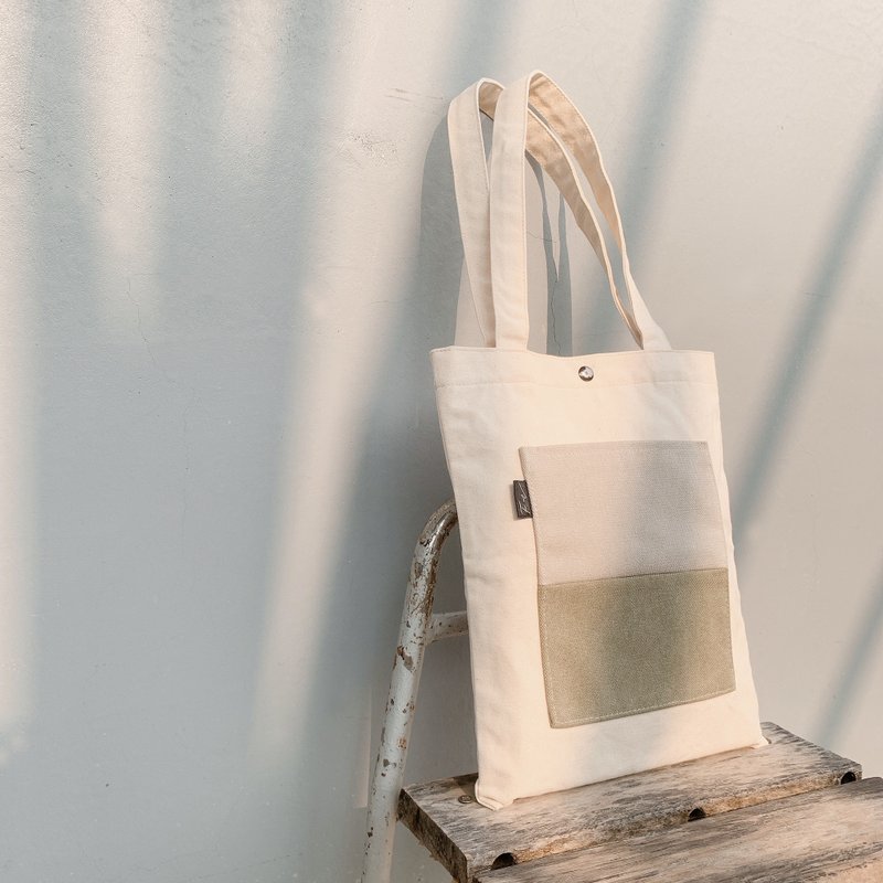 Tree 百搭帆布肩背包 - 侧背包/斜挎包 - 棉.麻 绿色