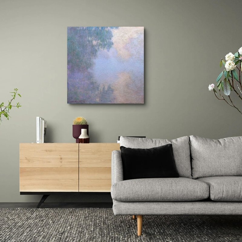 Morning on the Seine near Giverny 莫内 艺术微喷无框画 - 海报/装饰画/版画 - 聚酯纤维