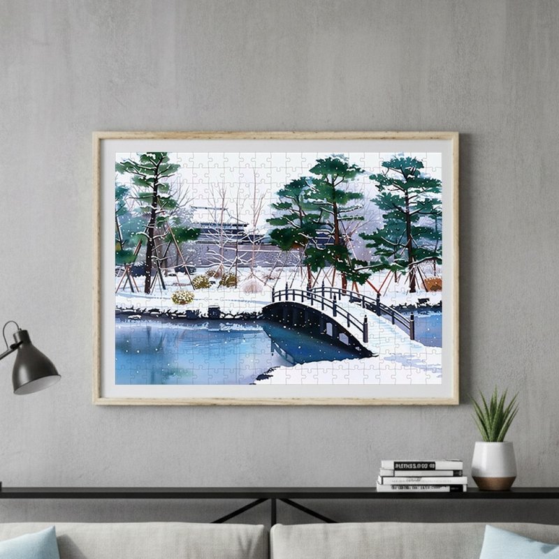 日本制手工拼图・金泽城・日本风景・送礼、摆设 - 墙贴/壁贴 - 纸
