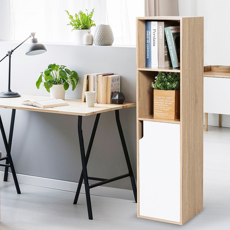 【祈乐森活】和曜四层日系收纳柜/置物柜/柜子/书柜/窄柜/DIY - 其他家具 - 其他材质