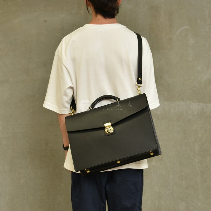 日本职人手作皮革Organ两用商务公文包 G-93 - 公文包/医生包 - 其他材质 多色