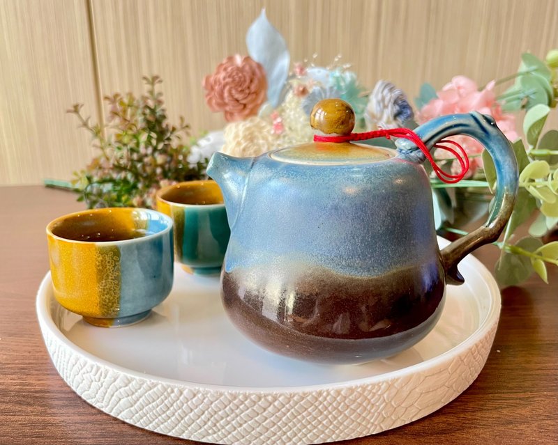 茶壶杯盘组(加送骨瓷盘)・三毛撒拉系列/送礼包装/小卡代写 - 茶具/茶杯 - 瓷