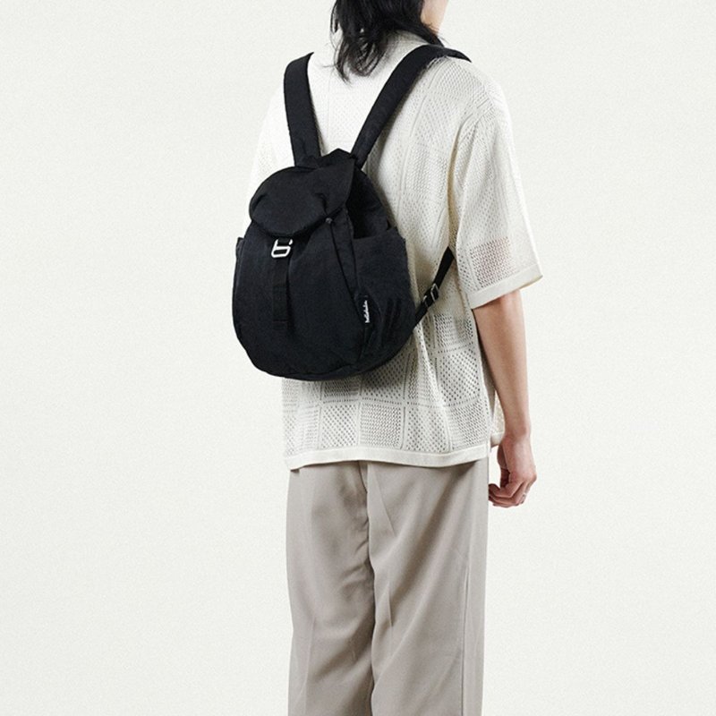 【FW25全新Wander系列】RORY 日常随身背包 中号 (翠黑色) - 后背包/双肩包 - 环保材料 黑色