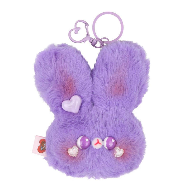 手工制作的国王兔 - 玩偶/公仔 - 棉.麻 紫色