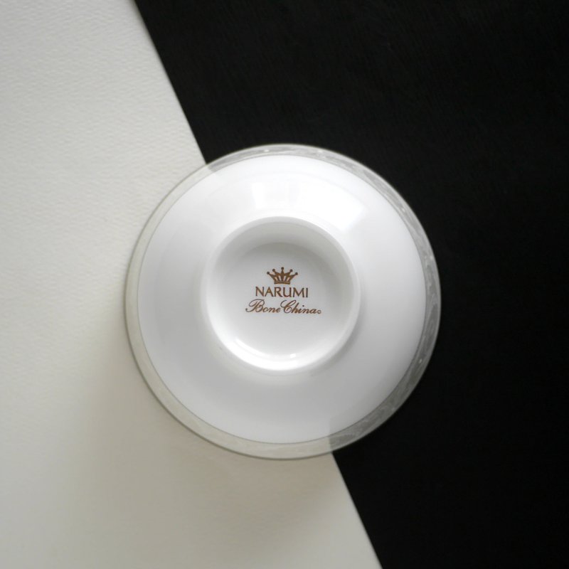 Nocturne Platinum夜曲骨瓷饭碗(11cm) - 碗 - 瓷 白色