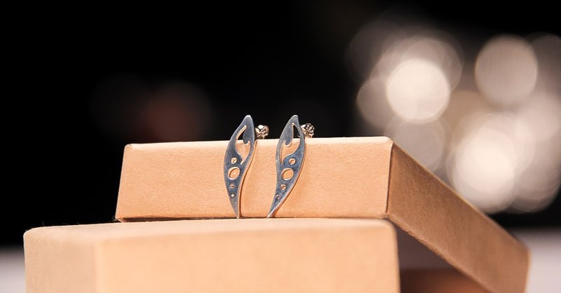 雷鸣 | Lighting_Small | 925 纯银 - 耳环/耳夹 - 纯银 银色