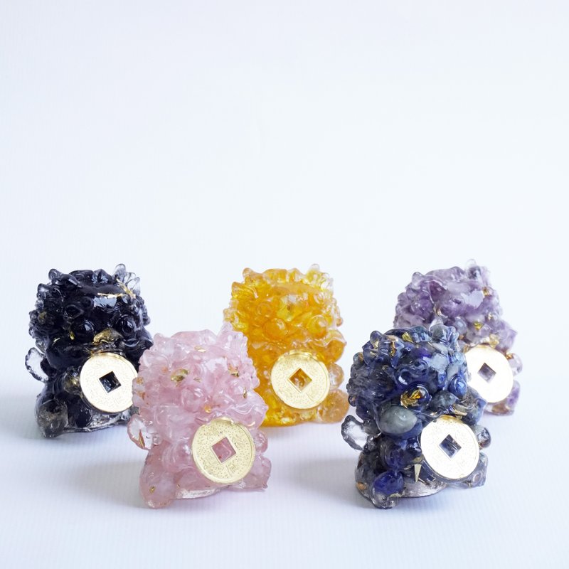 【Hourrae荷莱】开运聚财貔貅【5入水晶】招财 - 摆饰 - 水晶 多色