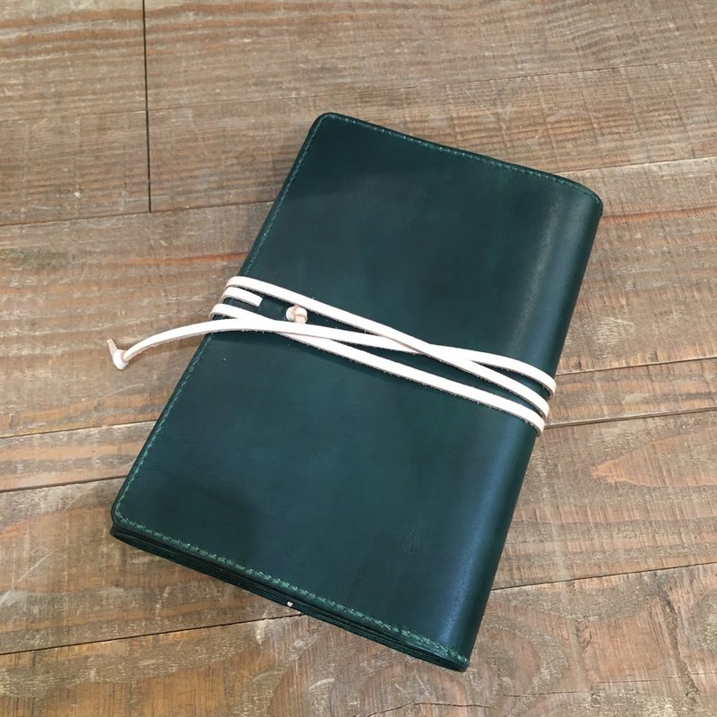 纯手工制作手工染色皮革6孔活页笔记本 (免费印字,绣字) - 笔记本/手帐 - 真皮 多色