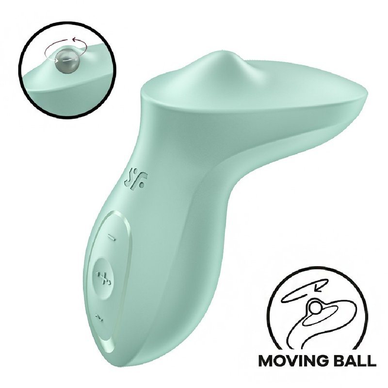 德国 Satisfyer Exciterrr 滚珠震动按摩器-粉绿 - 情趣用品 - 其他材质