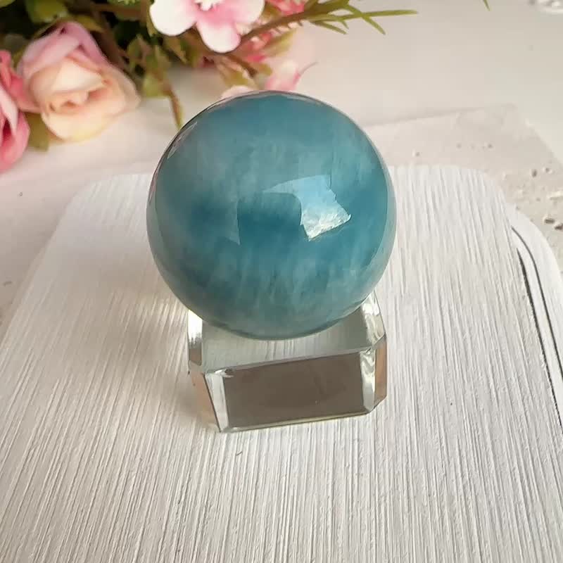 心忱-海蓝宝球球 水晶球 摆件 - 其他 - 水晶 蓝色