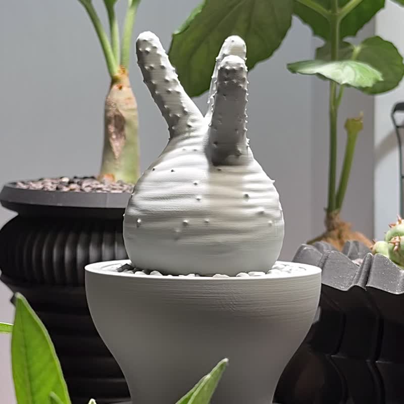 象牙宫造型 线香炉/线香座/原创设计/3D打印/多肉块根植物/送礼 - 香薰/精油/线香 - 塑料 黑色