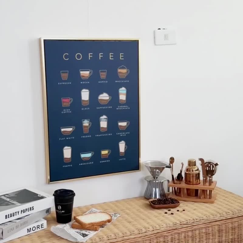 【微瑕特惠】【福利品】咖啡品鉴I - 卧室挂画/简约风/装饰画 - 海报/装饰画/版画 - 棉.麻 多色