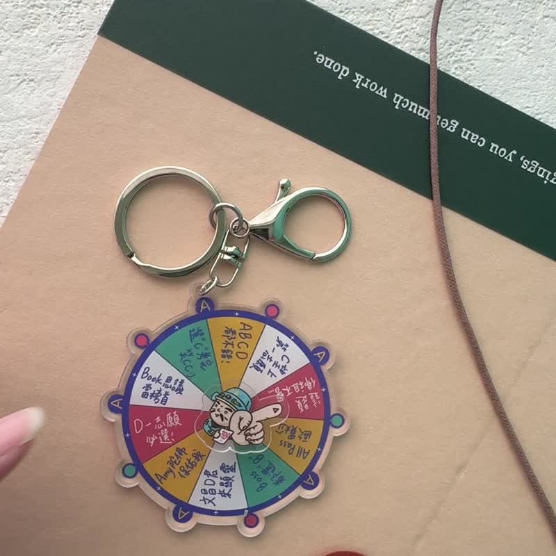 礼品设计 商品设计 会考 转盘钥匙圈 毕业礼物 - 钥匙链/钥匙包 - 塑料 多色
