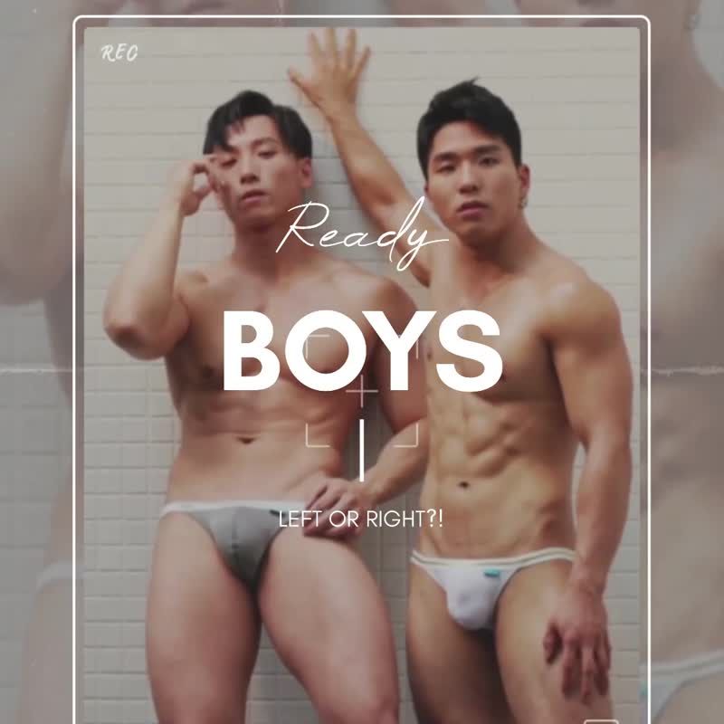 AttentionWear极筋系比基尼三角内裤【灰色】│凉感细边 轻薄双丁 - 男士内衣裤 - 尼龙 灰色